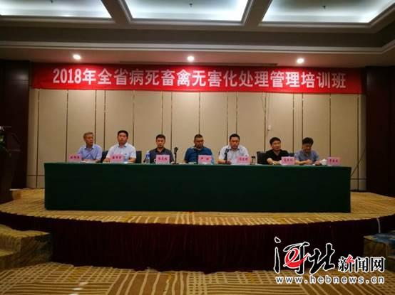 8月2日，河北省病死畜禽无害化处理管理培训班召开。图为培训班现场。