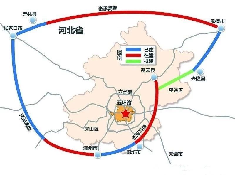 北京“大七环”G95首都环线高速全线通车,全长940公里,有890公里在河北!